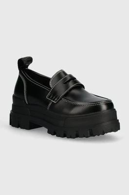 Buffalo mokasyny Aspha Loafer damskie kolor czarny na platformie 1622439.BLK