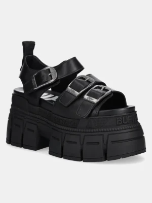 Buffalo sandały Gospher Sandal damskie kolor czarny na platformie 1602264-BLK
