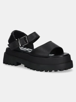 Buffalo sandały Pluto Jojo damskie kolor czarny na platformie 1602267-BLK