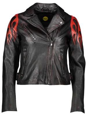 Buffalo Skórzana kurtka w kolorze czarnym rozmiar: 40