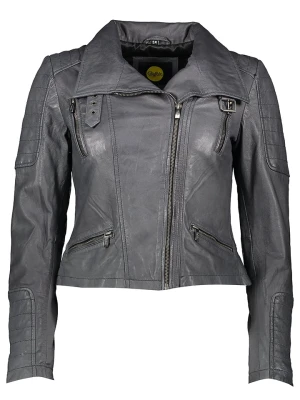 Buffalo Skórzana kurtka w kolorze szarym rozmiar: 44