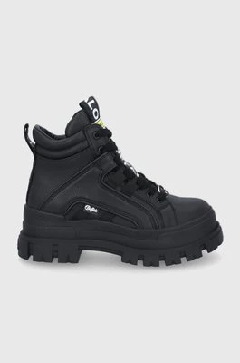 Buffalo sneakersy Aspha NC MID kolor czarny na platformie 1622045