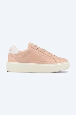 Buffalo sneakersy skórzane Rola Sneaker Low kolor różowy 1530224
