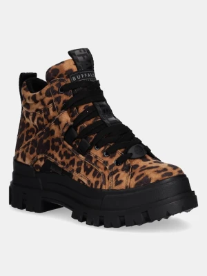 Buffalo workery Aspha Nc Mid damskie kolor brązowy na platformie 1622591