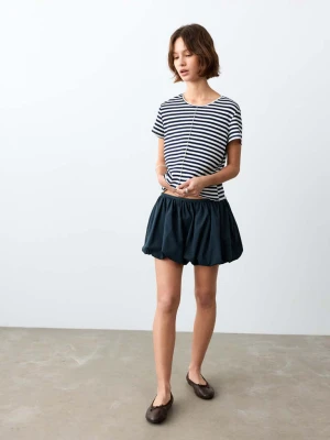 Bufiaste spódnicospodenki ciemnogranatowy - Dziewczyna - - MANGO TEEN