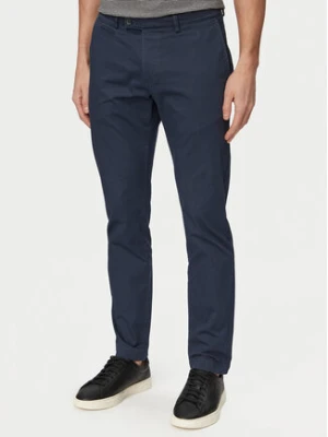 Bugatti Chinosy 4130-16370E Granatowy Regular Fit