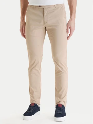Bugatti Chinosy 4890-76301C Beżowy Slim Fit
