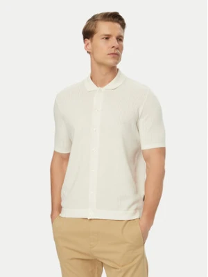 Bugatti Koszula 7100-15536E Biały Regular Fit