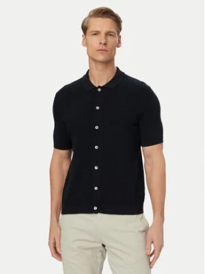 Bugatti Koszula 7100-15536E Granatowy Regular Fit