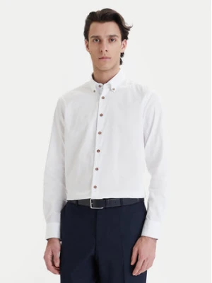 Bugatti Koszula 9350-78500C Biały Modern Fit