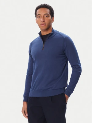 Bugatti Longsleeve 8330-25044F Granatowy Regular Fit