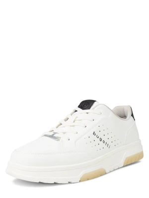 Bugatti Męskie buty sportowe Mężczyźni Sztuczna skóra biały jednolity,