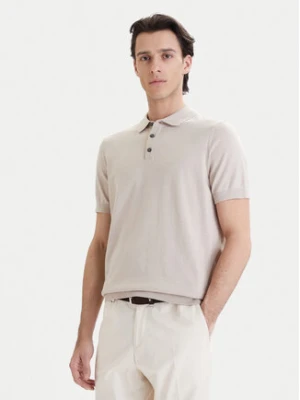 Bugatti Polo 7100-75522C Beżowy Regular Fit