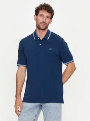 Bugatti Polo 8150 55001A Granatowy Slim Fit