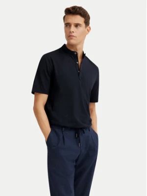 Bugatti Polo 8150-75021C Granatowy Regular Fit