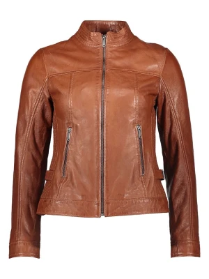 Bugatti Skórzana kurtka w kolorze jasnobrązowym rozmiar: 36