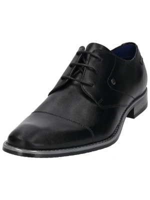 Bugatti Skórzane trzewiki w kolorze czarnym rozmiar: 40