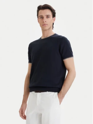 Bugatti T-Shirt 7200-75516C Granatowy Relaxed Fit