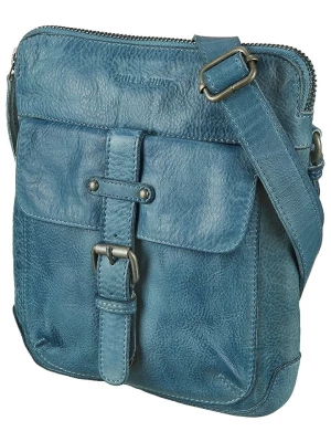 BULL & HUNT Skórzana torebka "Urban Messenger" w kolorze niebieskim - 26 x 24 x 8 cm rozmiar: onesize