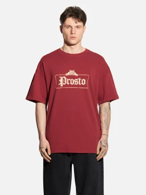 Bull t-shirt męski czerwony Prosto