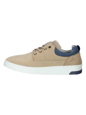 Bullboxer Skórzane sneakersy w kolorze beżowym rozmiar: 41