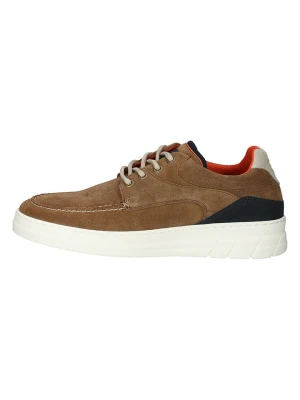 Bullboxer Skórzane sneakersy w kolorze brązowym rozmiar: 41