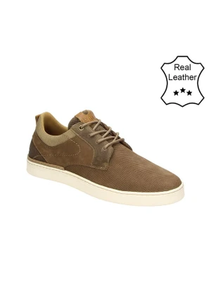 Bullboxer Skórzane sneakersy w kolorze brązowym rozmiar: 43