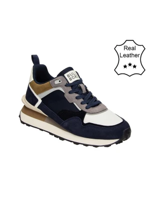 Bullboxer Skórzane sneakersy w kolorze granatowym rozmiar: 42