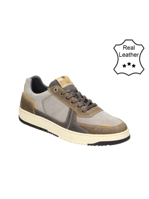Bullboxer Skórzane sneakersy w kolorze szarobrązowo-szarym rozmiar: 43