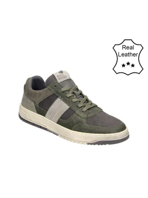 Bullboxer Skórzane sneakersy w kolorze szarym rozmiar: 42