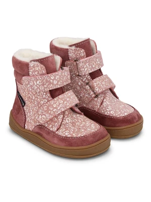 Bundgaard Skórzane botki "Basil Strap Mini II TEX" w kolorze jasnoróżowym rozmiar: 22