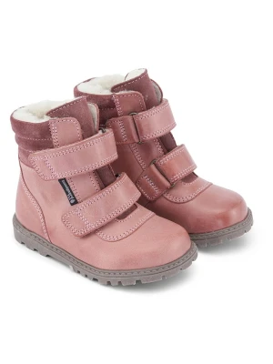 Bundgaard Skórzane botki "Tokker TEX" w kolorze jasnoróżowym rozmiar: 32