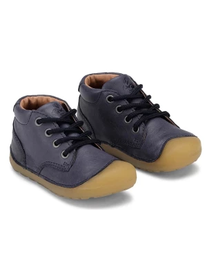 Bundgaard Skórzane buty "Petit Lace" w kolorze granatowym do nauki chodzenia rozmiar: 22