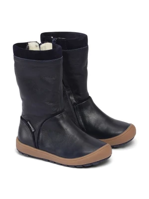 Bundgaard Skórzane kozaki zimowe "Ingrid" w kolorze granatowym rozmiar: 26