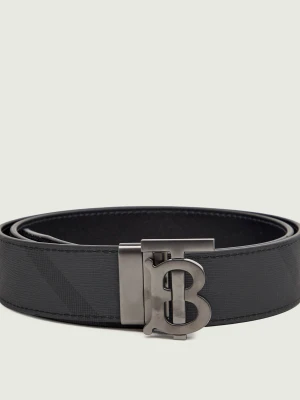 Burberry Dwustronny pasek Check czarny