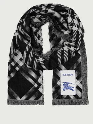 Burberry Kaszmirowy szal czarny
