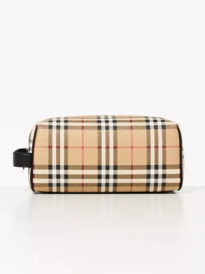 Burberry Kosmetyczka podróżna w kratę vintage