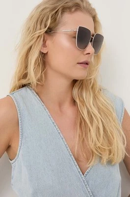 Burberry okulary przeciwsłoneczne ALEXIS damskie kolor szary 0BE3143