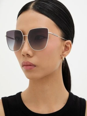 Burberry okulary przeciwsłoneczne ALEXIS damskie kolor szary 0BE3143