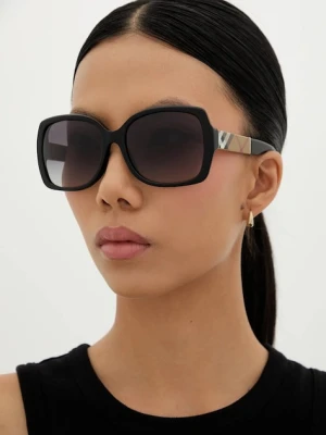 Burberry Okulary przeciwsłoneczne damskie kolor czarny 0BE4160