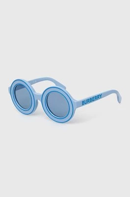Burberry okulary przeciwsłoneczne dziecięce kolor niebieski 0JB4386