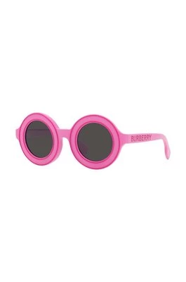 Burberry okulary przeciwsłoneczne dziecięce kolor różowy 0JB4386