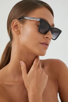 Burberry Okulary przeciwsłoneczne ELSA damskie kolor czarny 0BE4346