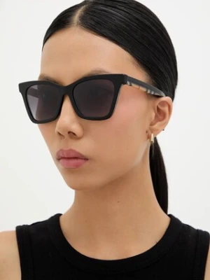 Burberry Okulary przeciwsłoneczne ELSA damskie kolor czarny 0BE4346