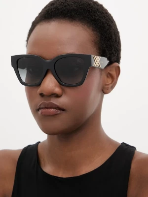 Burberry okulary przeciwsłoneczne kocie oczy damskie