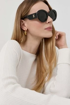 Burberry okulary przeciwsłoneczne MARGOT damskie kolor czarny 0BE4370U
