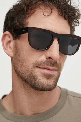 Burberry okulary przeciwsłoneczne męskie kolor brązowy 0BE4431U