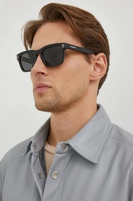 Burberry okulary przeciwsłoneczne męskie kolor czarny 0BE4403