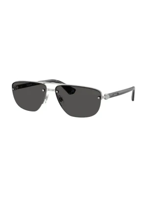 Burberry okulary przeciwsłoneczne męskie kolor srebrny 0BE3164