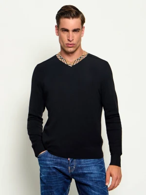Burberry Wełniany sweter Maxim | Regular Fit czarny